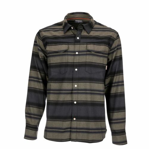 Gallatin Flannel Shirt Carbon Stripe M - M